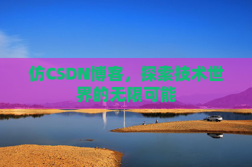 仿CSDN博客，探索技术世界的无限可能